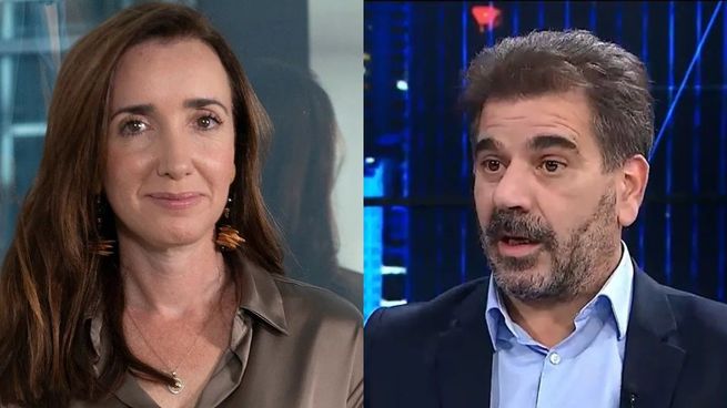 Victoria Villarruel y Cristian Ritondo.