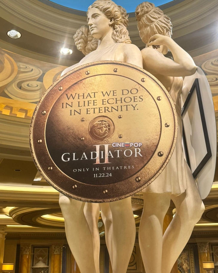 El cartel fue visto en la previa de la CinemaCon en Las Vegas.
