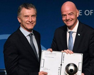 Macri fue presentado como presidente ejecutivo de la Fundación FIFA