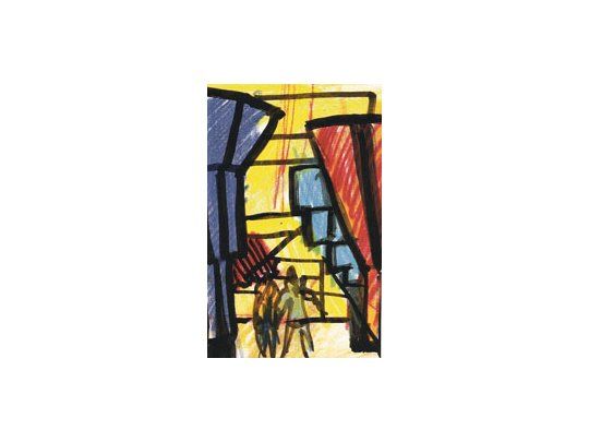 Obra de Clorindo Testa, uno de los cuatro relevantes pintores-  arquitectos locales que expondrán sus pinturas paralelamente a la realización de la XII Bienal Internacional de Arquitectura.