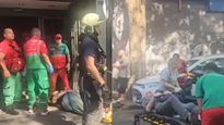 El cielorraso cayó sobre la sala de espera del primer piso del centro médico de OSECAC, en pleno barrio de Palermo.