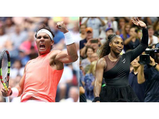 Nadal y Serena (sitio oficial del US Open), protagonistas de una jornada memorable.