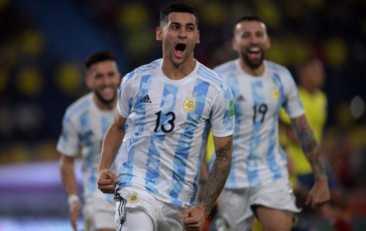 Cristian Romero logró su primer título con la selección argentina.&nbsp;