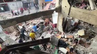 La escuela funcionaba como un refugio para desplazados por el conflicto armado en el enclave,&nbsp;
