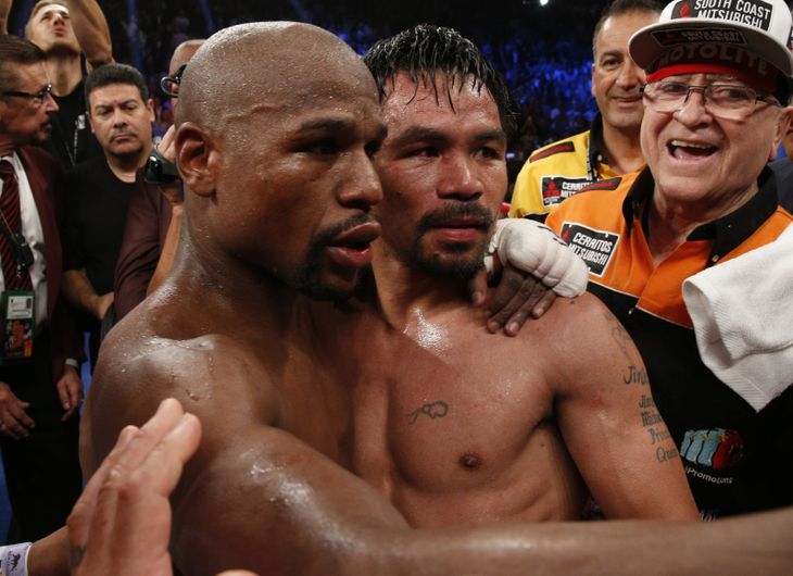 El legendario combate entre Floyd Mayweather y Manny Pacquiao tendrá un segundo capítulo 10 años después, en Las Vegas, el próximo 19 de septiembre. El legendario combate entre Floyd Mayweather y Manny Pacquiao tendrá un segundo capítulo 10 años después, en Las Vegas, el próximo 19 de septiembre.