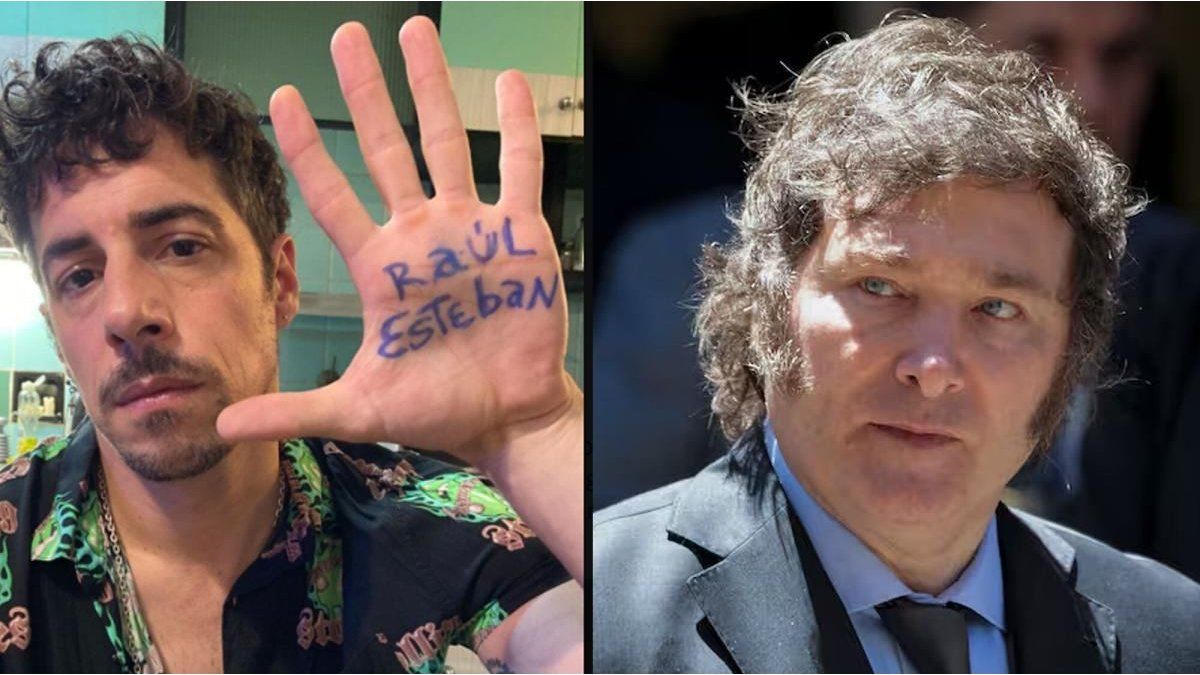 Esteban Lamothe pointed at Javier Milei for a fake news: “How I would beat you up”