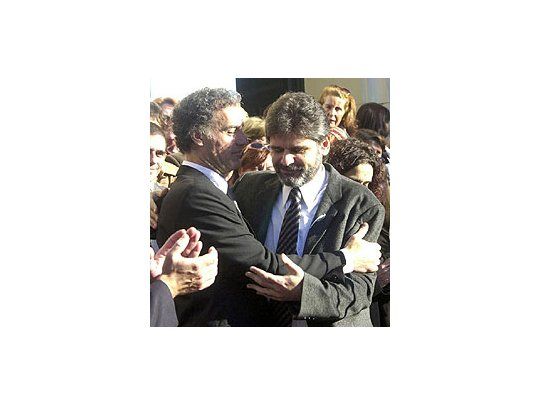 Aníbal Ibarra (izq) y Daniel Filmus (der).