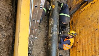 Ancap trabaja en las reparaciones del oleoducto dañado.