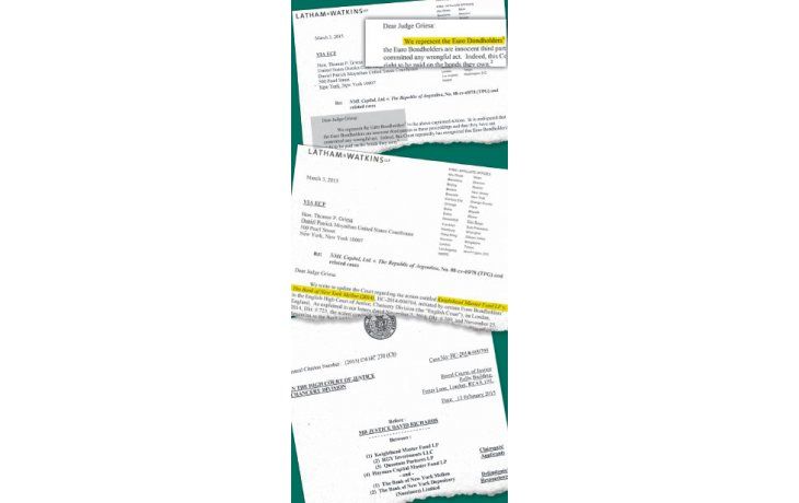 A través de tres escritos, fondos de inversión presionaron ayer a Griesa para que acelere la liberación de bonos argentinos emitidos fuera de EE.UU.