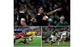 ámbito.com | Tres partidos, tres imágenes. Nueva Zelanda no tuvo piedad con los irlandeses, Australia festejó ante Gales y hubo reparto entre Sudáfrica e Inglaterra.