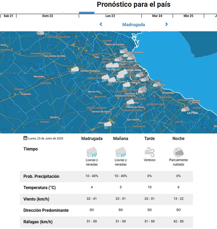 Las alertas del Servicio Meteorológico Nacional. Las alertas del Servicio Meteorológico Nacional.