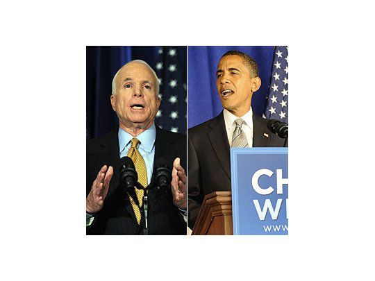 John McCain y Barack Obama.