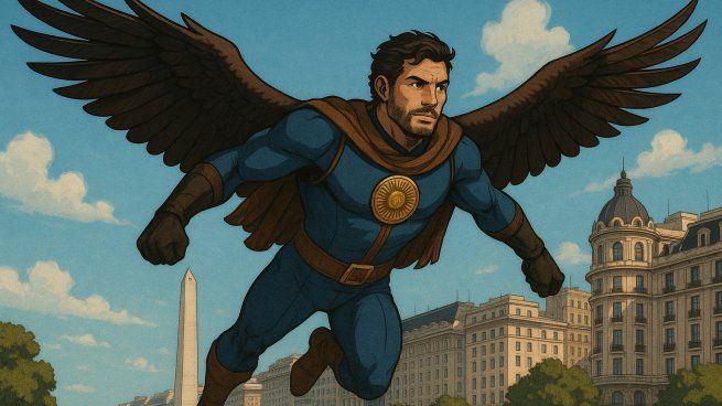 El superhéroe argentino imaginado por la IA.
