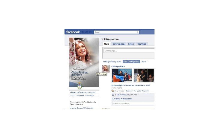 ámbito.com | A su presencia en Twitter y YouTube, ahora Cristina suma al popular Facebook.
