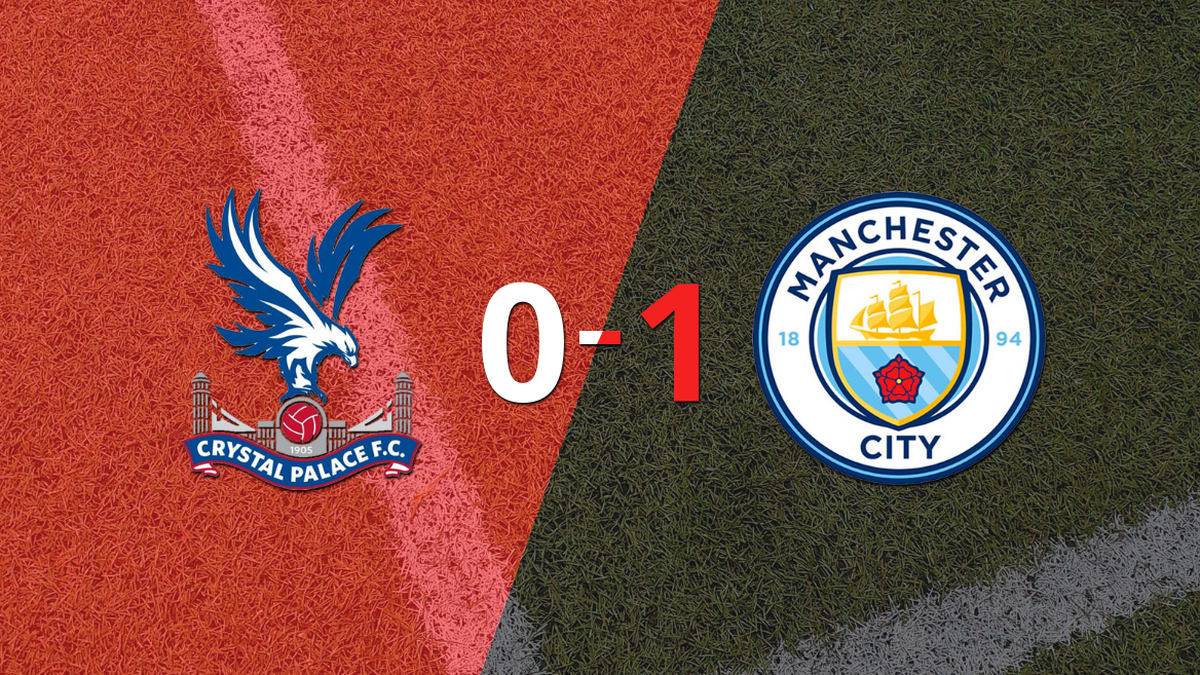 Manchester City won by the minimum in his visit to Crystal Palace