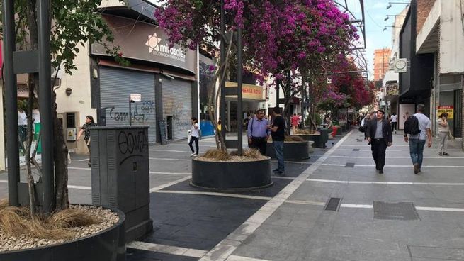 Pelea de ciegos en la peatonal de Córdoba.&nbsp;