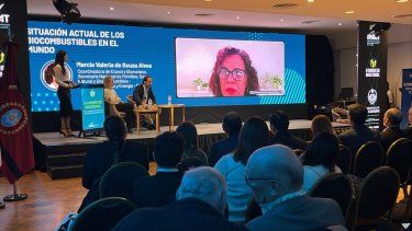 Marcia Valeria de Souza Alves, del Ministerio de Minas y Energía de Brasil, detalló por videollamada el modelo de biocombustibles del país vecino.