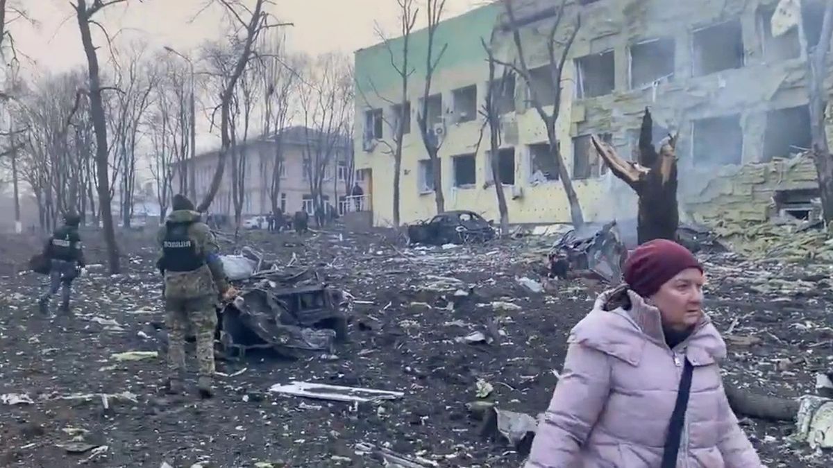 Ukraine accused Russia of bombing a pediatric hospital in Mariupol