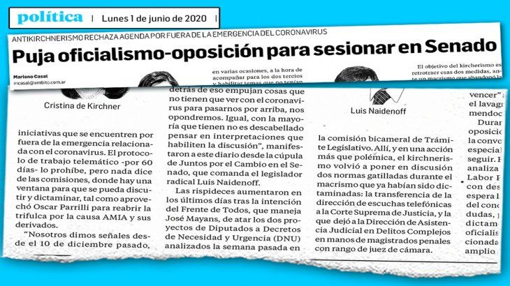 así se informa. En la edición del lunes último, Ámbito contó la agenda real que armaba el oficialismo detrás de proyectos de “consenso”, de cara a la sesión que comenzará desde las 14 de hoy.