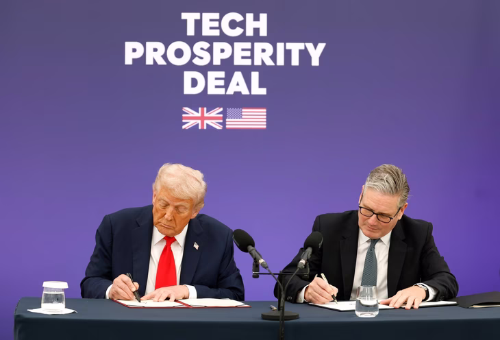 Donald Trump brindó una conferencia de prensa en Londres junto al primer ministro británico, Keir Starmer. Donald Trump brindó una conferencia de prensa en Londres junto al primer ministro británico, Keir Starmer.