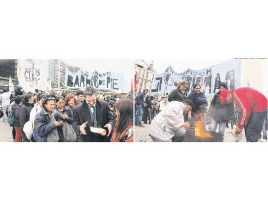 Otra protesta cortó calles en el país con ollas populares