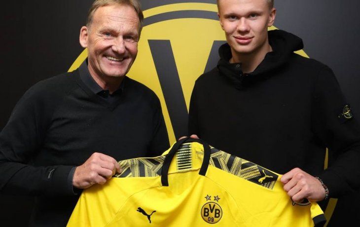 El pase de Haaland al Borussia Dortmund.