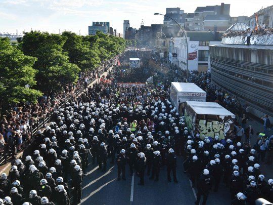 Las protestas en Hamburgo (Alemania) el antecedente inmediato de las marchas contra la cumbre del G20.