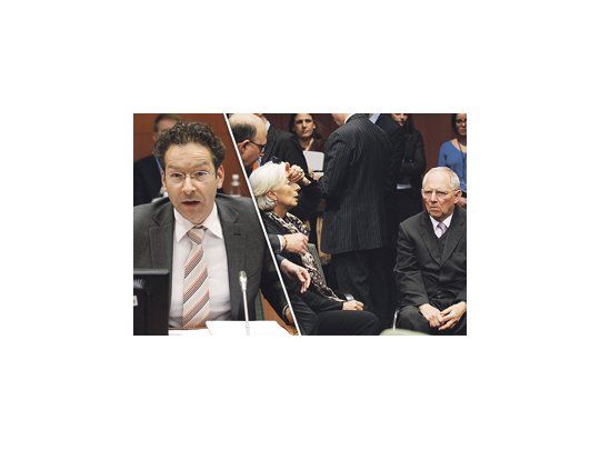 Las caras de la titular del FMI, Christine Lagarde, y del ministro alemán de Finanzas, Wolfgang Schaeuble, reflejaban anoche la situación de Chipre. Jeroen Dijsselbloem, titular del eurogrupo, lideró las negociaciones.