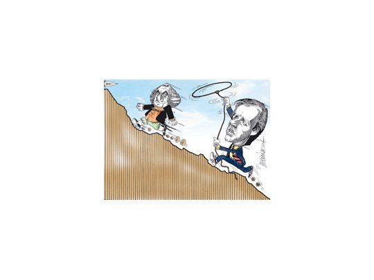 El presidente del Banco Central, Martín Redrado, se debate entre contener el dólar y la salida de depósitos.