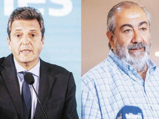 Sergio Massa y Héctor Daer.