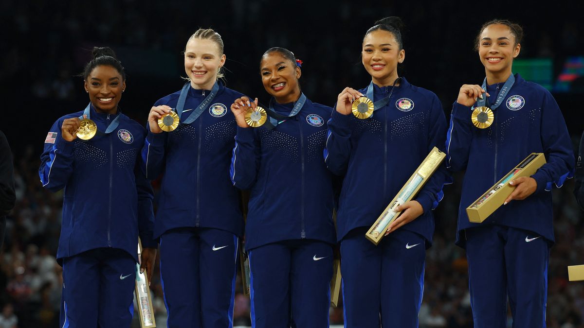 The queen returns: Biles was her old self again as the US won team gymnastics gold
