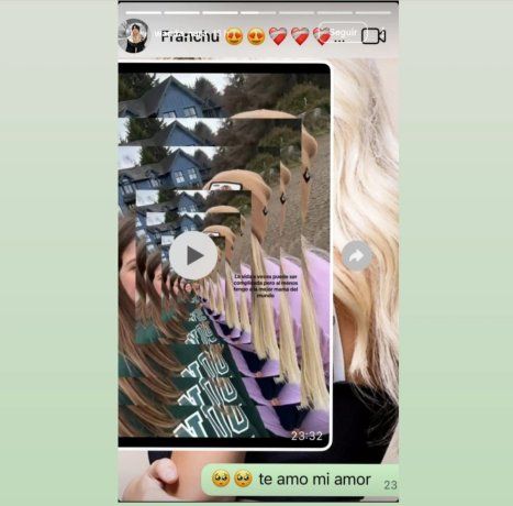 “Te amo mi amor”, fue la respuesta de la empresaria a su hija mayor con Icardi.