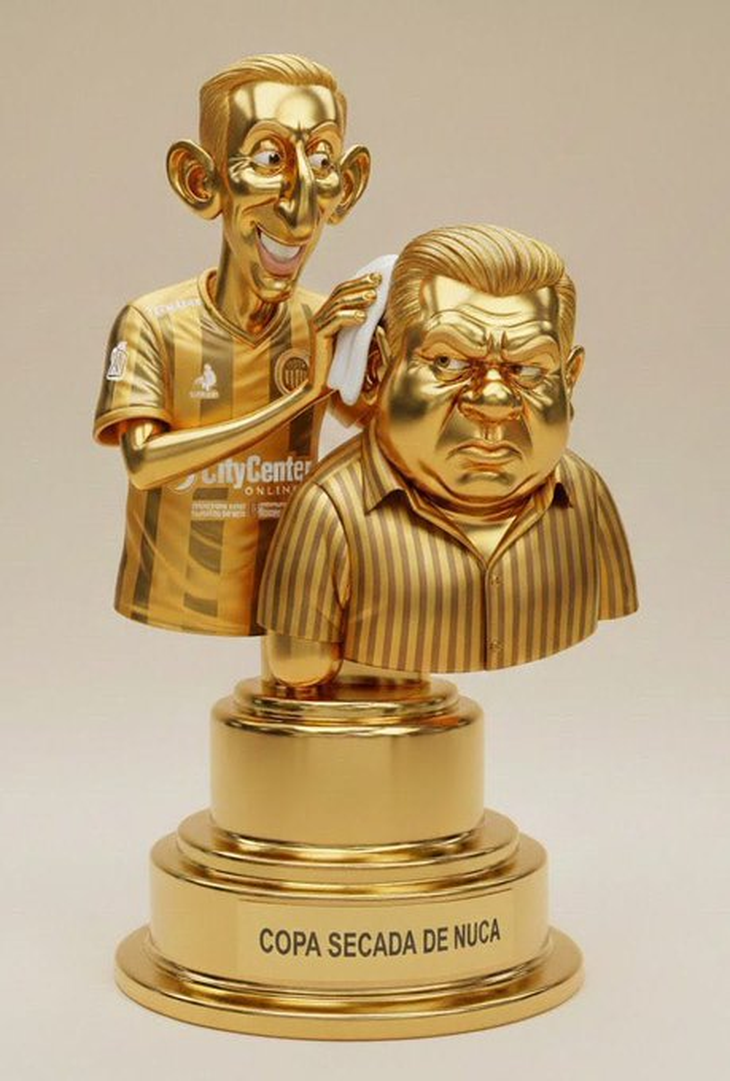 La copa que circuló en las redes sociales. La copa que circuló en las redes sociales.