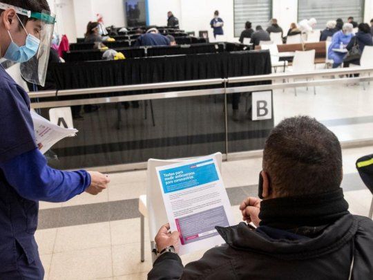 Se realizó en la Estación de Constitución una nueva jornada de testeos a pasajeros.
