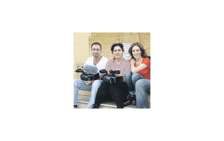 El realizador Hernán Belón, la directora de fotografía Lorena Fernández y la protagonista Grace Spinelli: «Buenos Aires Beirut Buenos Aires».