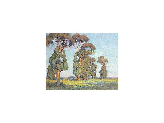 Los árboles de Malinverno, postimpresionistas, son seguramente los mejores que haya creado un artista argentino.