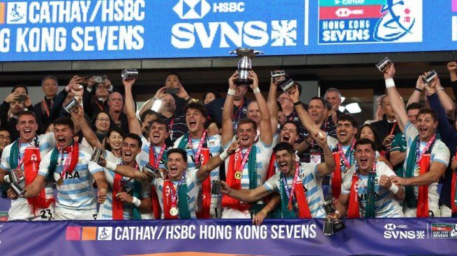 Los Pumas 7s y esa sana costumbre de festejar