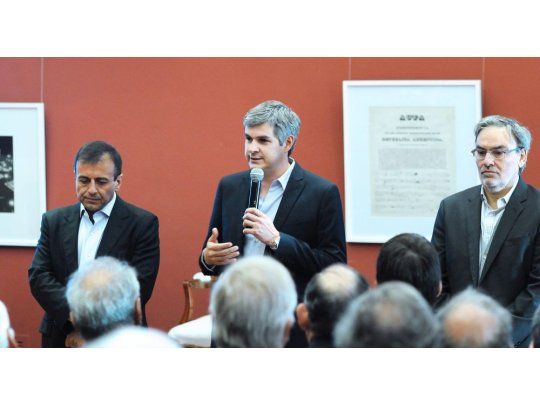 Peña estuvo acompañado por los secretarios de Coordinación Interministerial, Mario Quintana, y de Coordinación de Políticas Públicas, Gustavo Lopetegui.