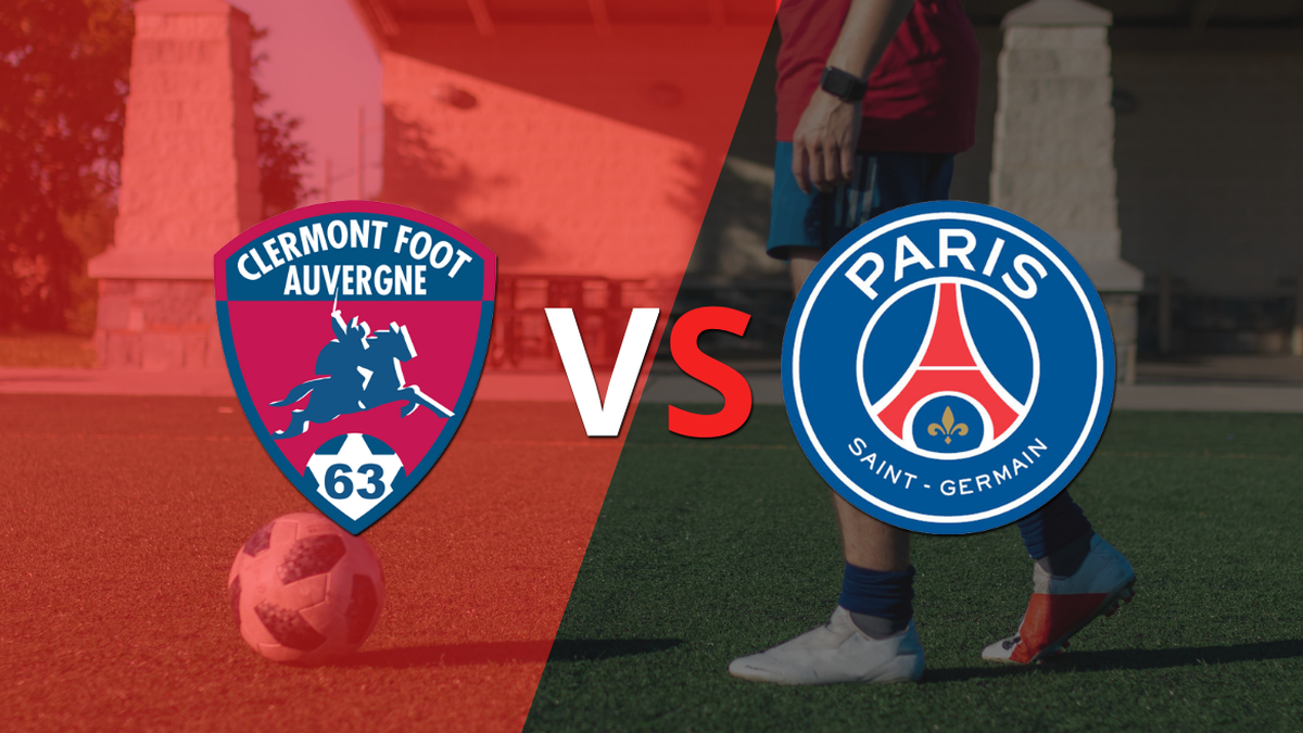 The second half begins without goals between Clermont Foot and PSG