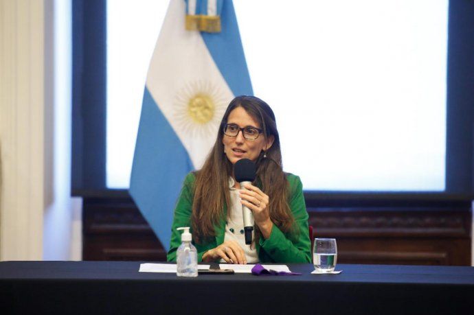 La ministra de las Mujeres, Géneros y Diversidad, Elizabeth Gómez Alcorta.