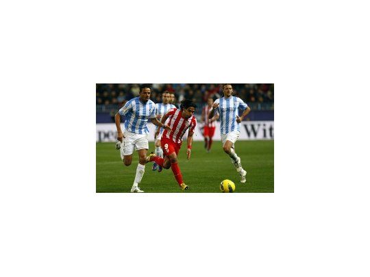 Radamel Falcao, figura del equipo, no pudo desequilibrar para el Aleti.