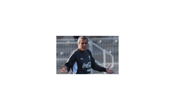 El entrenador de la selección de Uruguay, Oscar Washington Tabárez.