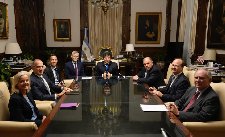 Gary Nagle, CEO de Glencore, se reunió con Javier Milei en Casa Rosada. Gary Nagle, CEO de Glencore, se reunió con Javier Milei en Casa Rosada.