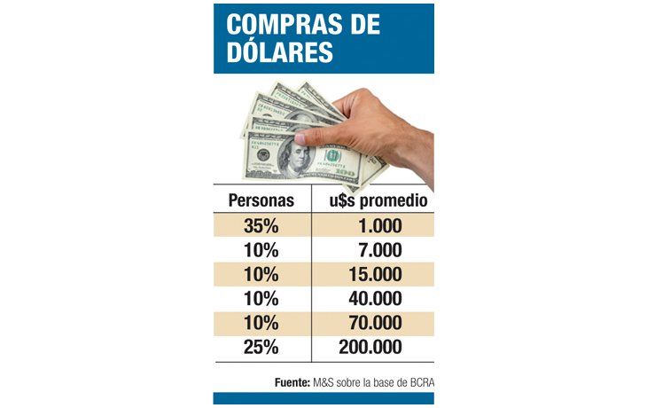 ámbito.com | Fuga de divisas: el 35% compra u$s 1.000 promedio