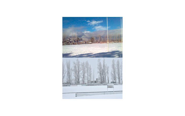 ámbito.com | La postal del fin de semana. Las canchas de Mendoza, llenas de nieve.