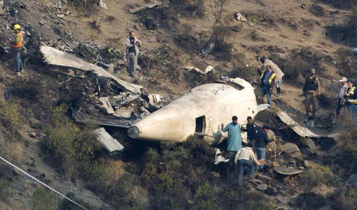 Uno de los fatales accidentes de Pakistán Airlines. 