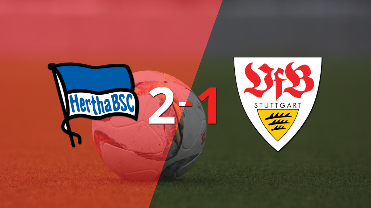 Hertha Berlin claimed a 2-1 home win against Stuttgart