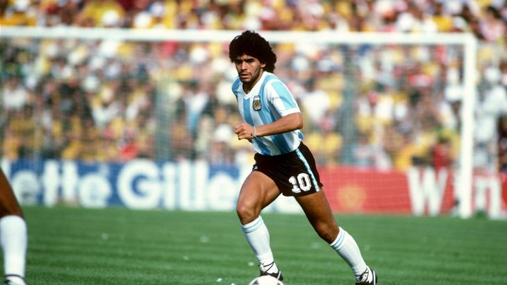 Maradona during the 1982 World Cup. Maradona during the 1982 World Cup.