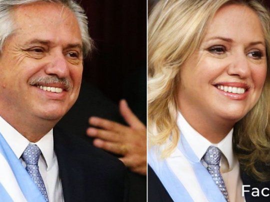 La imagen del presidente Alberto Fernández con un retoque hecho a través de la aplicación FaceApp.