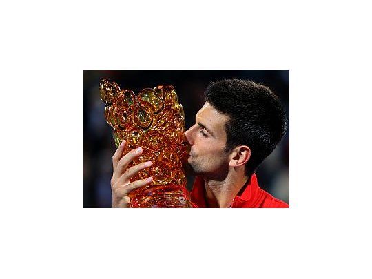 El serbio celebró otra conquista en Abu Dabi.